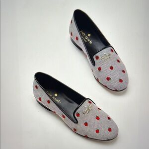Kat Spade ♠️ Claudia Red Apple Flats Size 10B